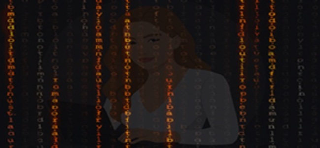 obrázek s motivem matrix